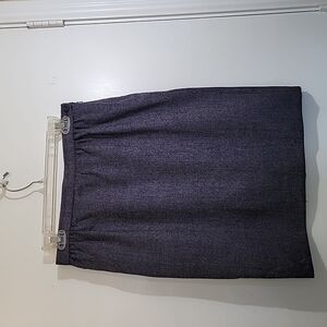 Jaeger Wool Skirt  Size  16 Blue Tweed